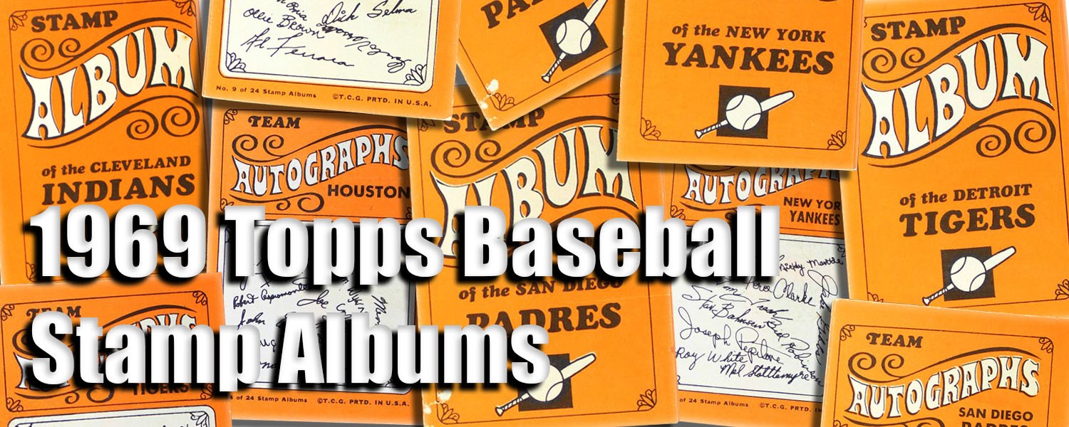 1969 Topps Baseball Stamp Albums 